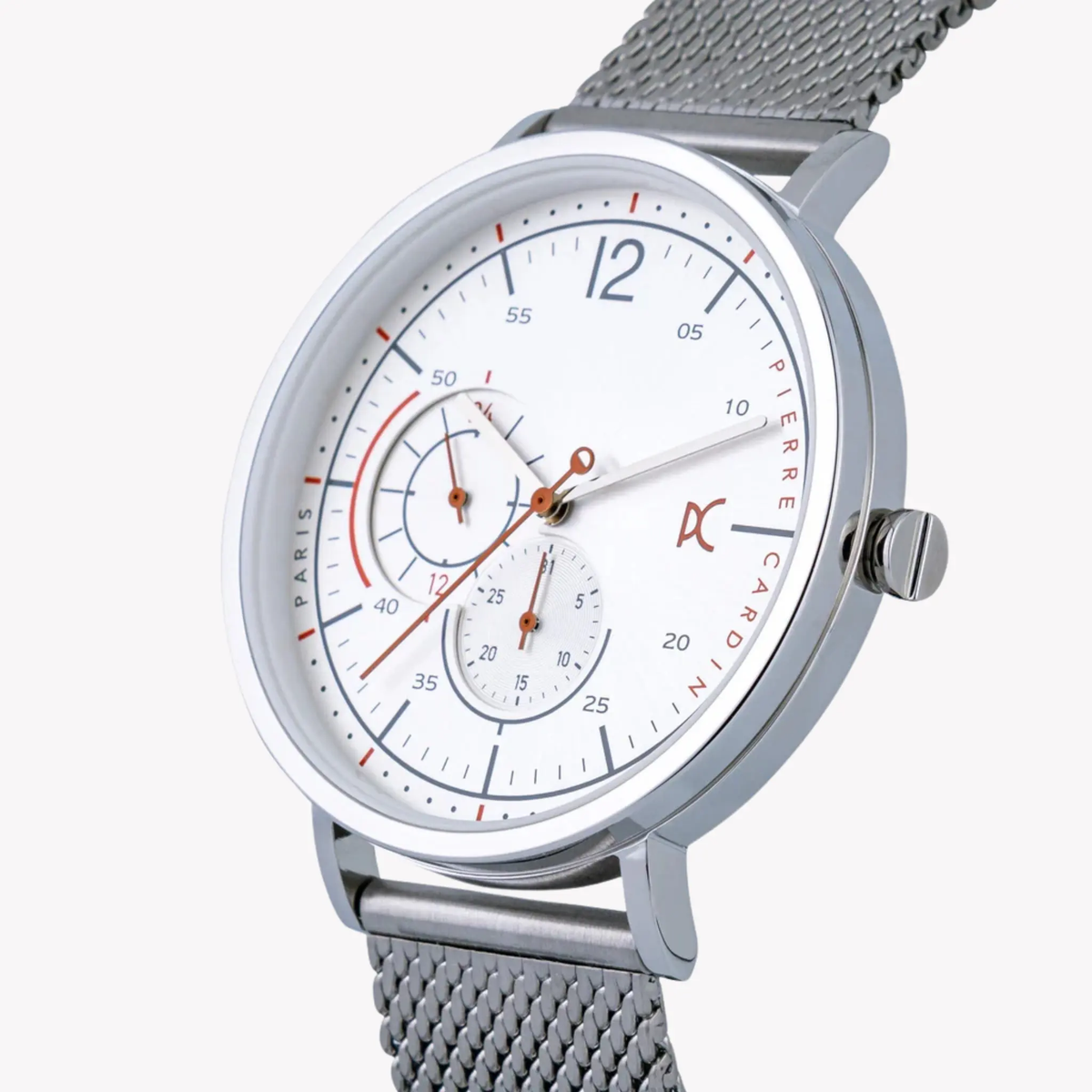 Pierre Cardin Men's Silver Stainless Steel Watch, Silver Dial | Cbn.3021 by PIERRE CARDIN