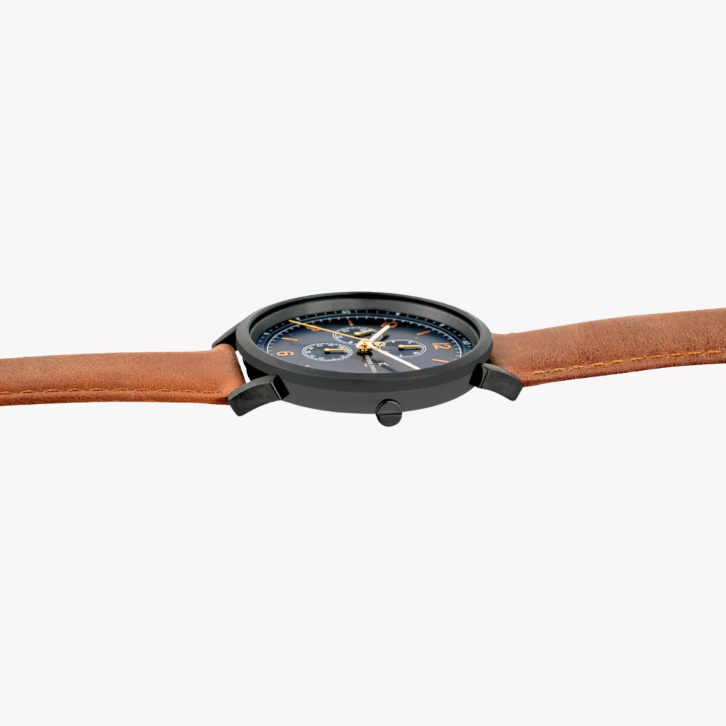 Pierre Cardin Men's Blue Dial Watch, Brown Leather Band | Cpi.2084 by PIERRE CARDIN