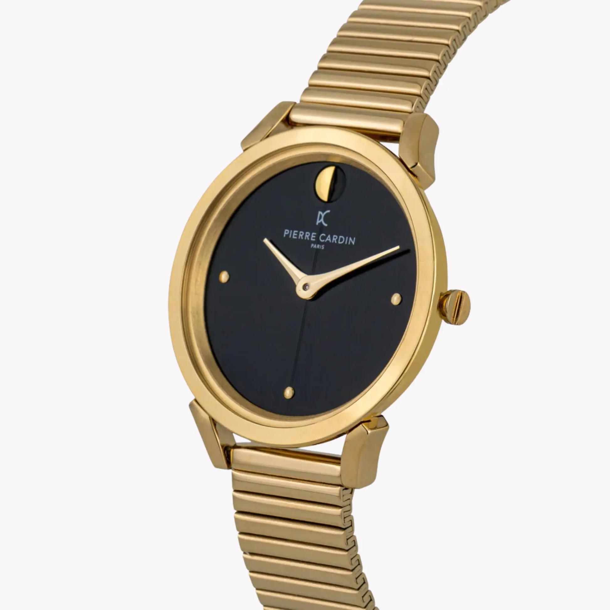 Pierre Cardin Women's Gold Stainless Steel Watch, Black Dial | Cpi.2529 by PIERRE CARDIN