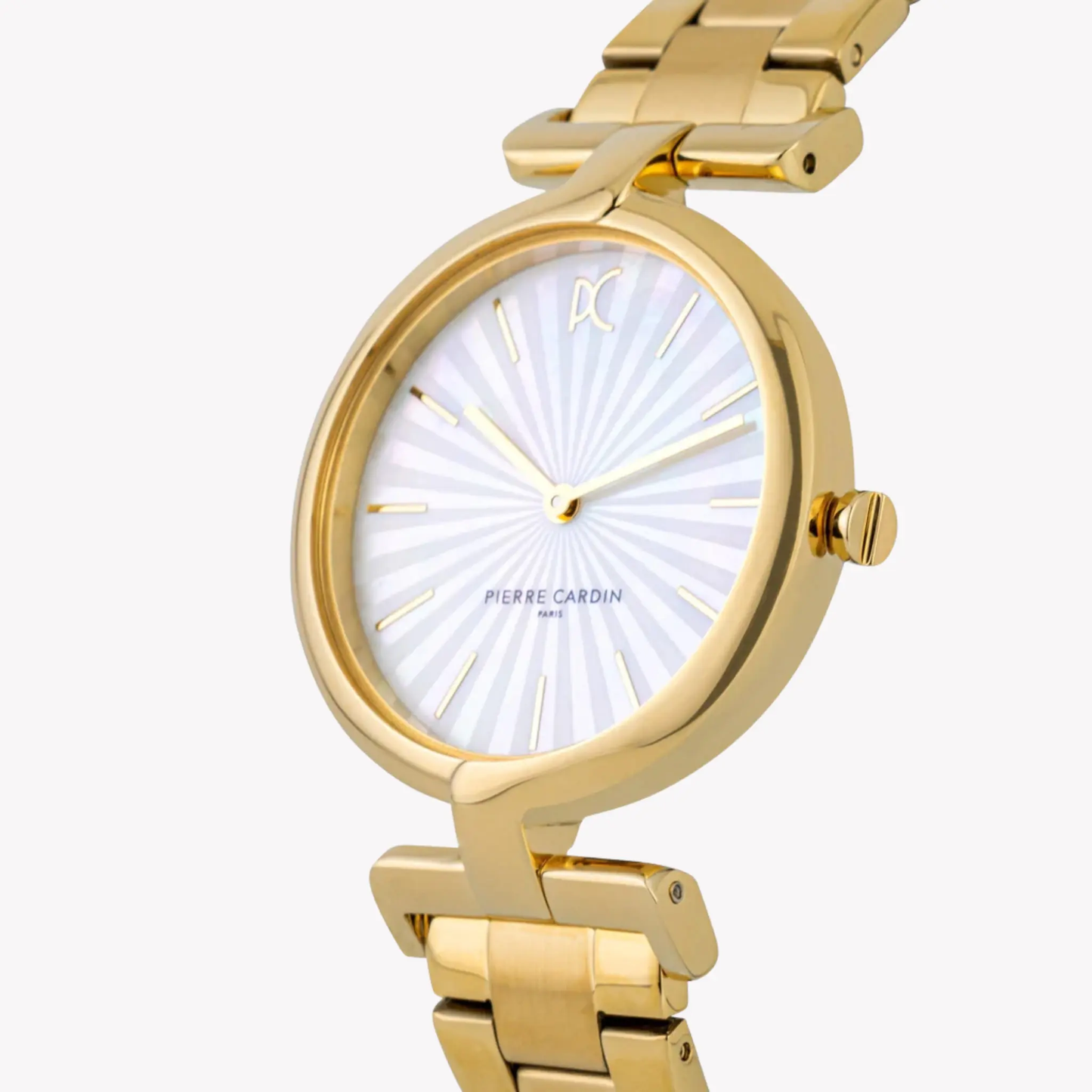 Pierre Cardin Women’S Gold Stainless Steel Watch, White Dial | Cmd.3513 by PIERRE CARDIN