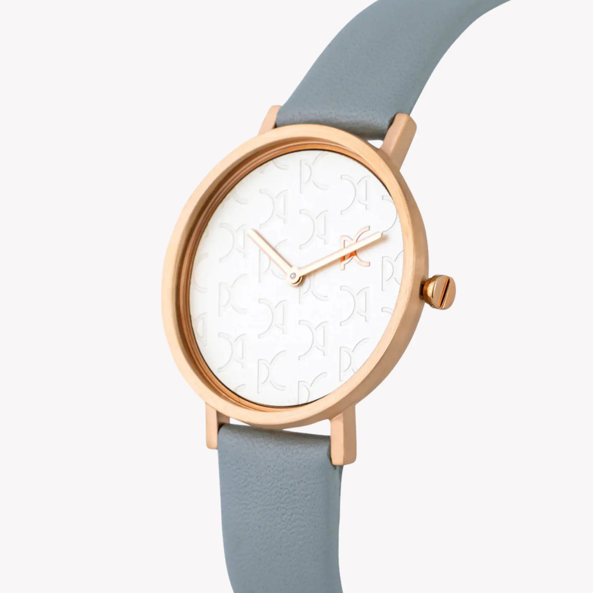Pierre Cardin Women's Gray Leather Watch, Rose Gold Case | Cbv.1520 by PIERRE CARDIN