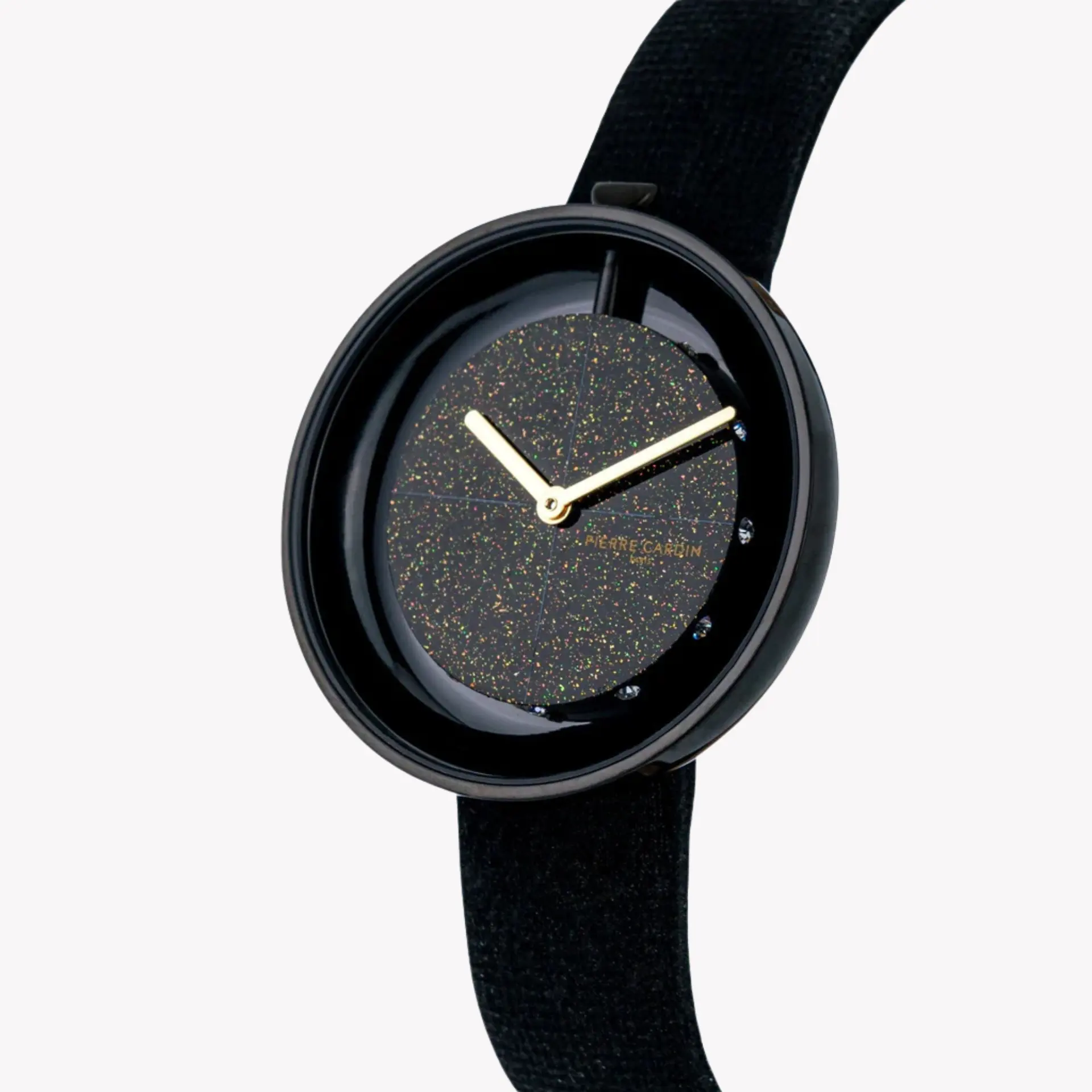 Pierre Cardin Women's Black Leather Watch, Stainless Steel | Cma.0011 by PIERRE CARDIN