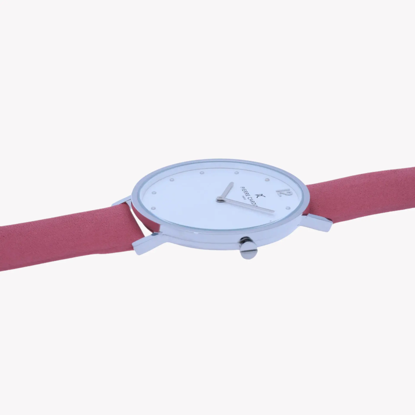 Pierre Cardin Women's Pink Leather Watch, Silver Dial | Cbv.1042 by PIERRE CARDIN