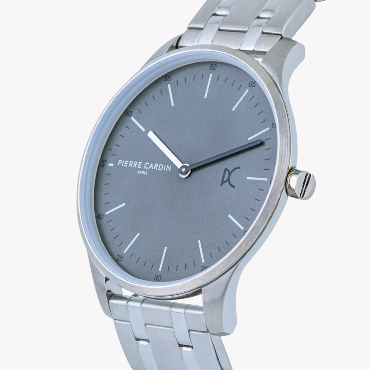 Pierre Cardin Men's Silver Stainless Steel Watch, Gray Dial | Cba.4011 by PIERRE CARDIN