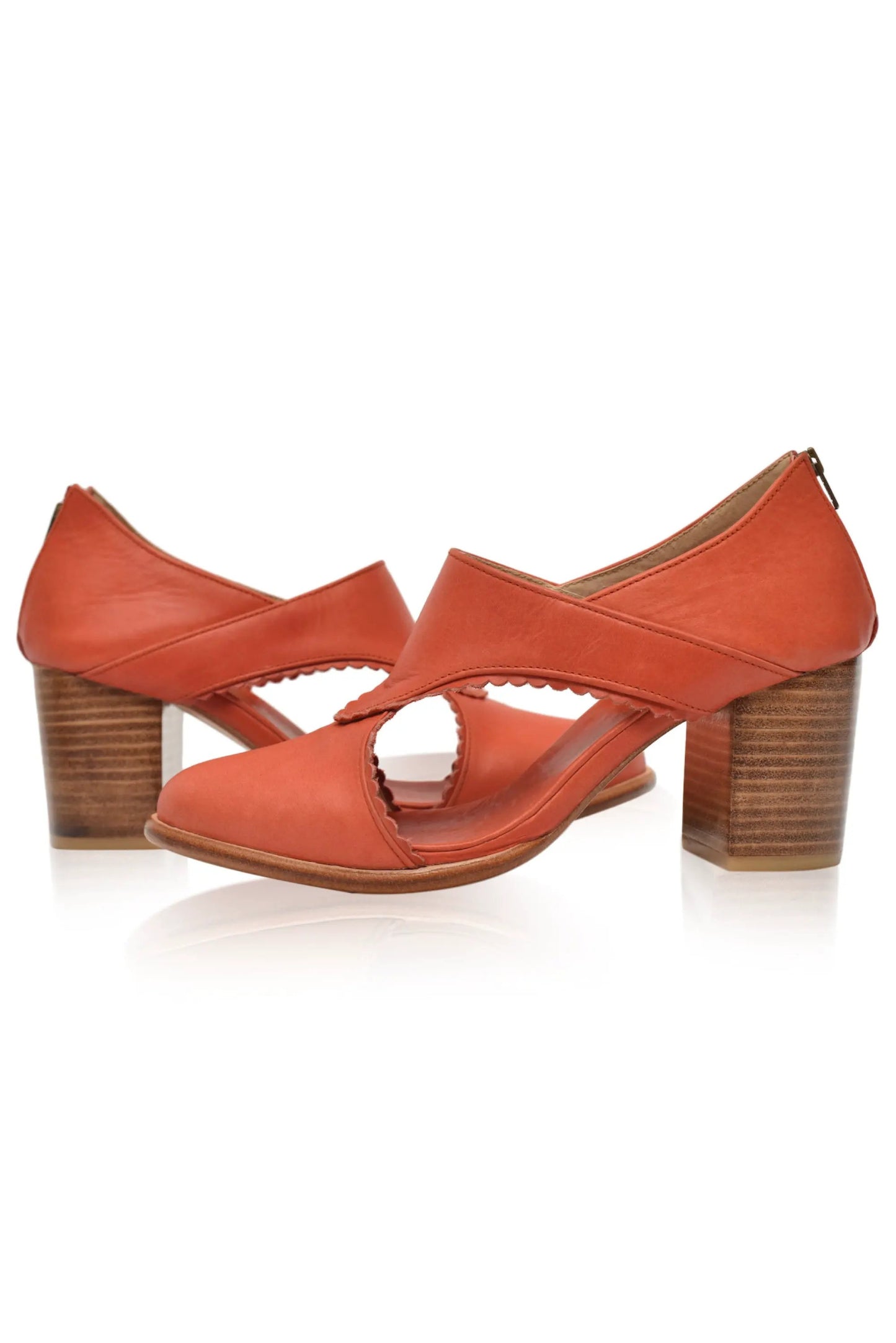 Rain Kiss Leather Heel Booties by ELF