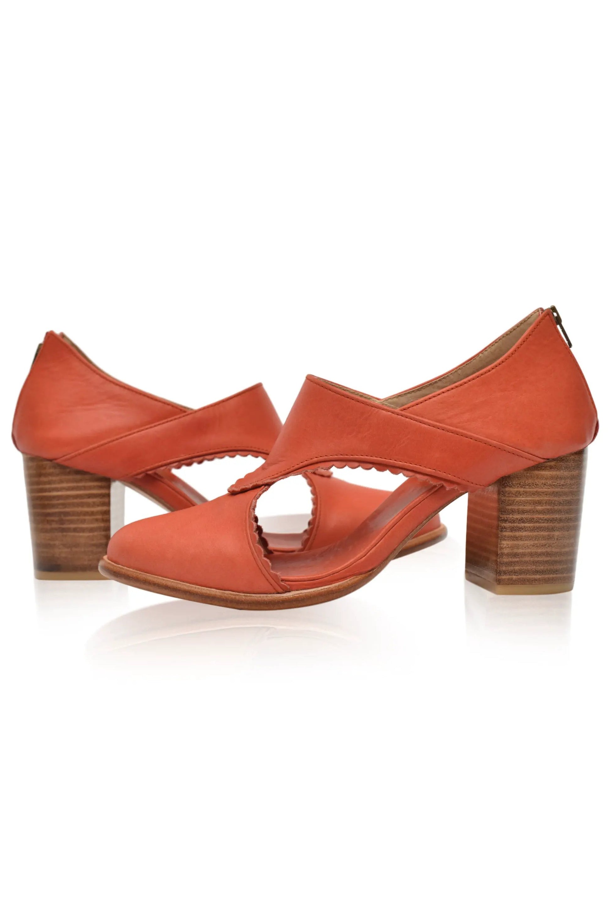 Rain Kiss Leather Heel Booties by ELF
