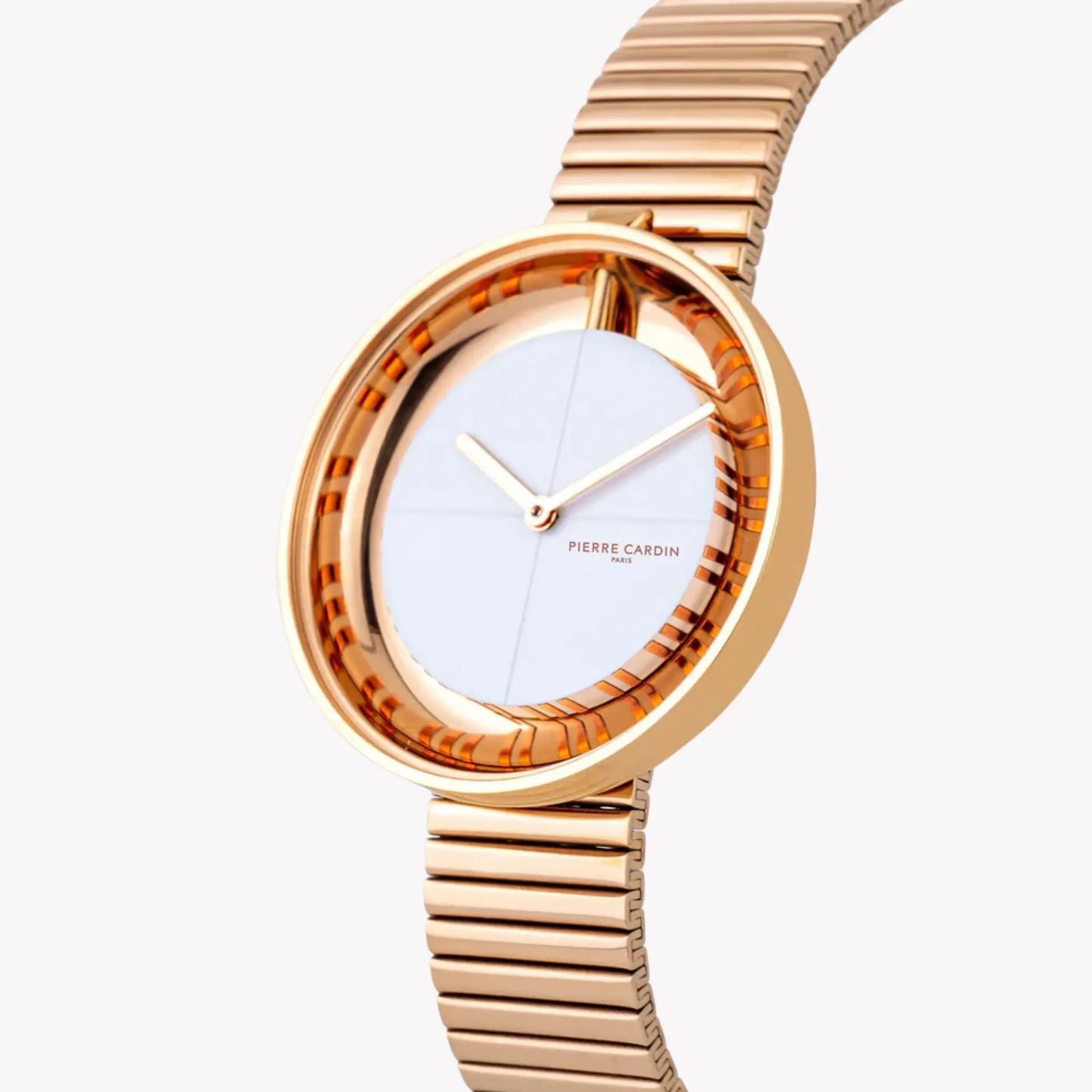 Pierre Cardin Women's Rose Gold Watch, White Dial | Cma.0017 by PIERRE CARDIN