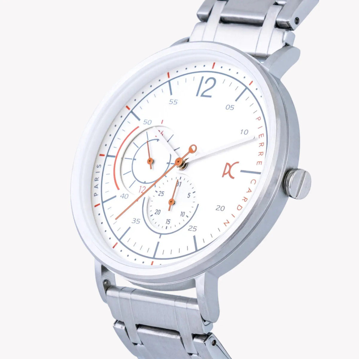 Pierre Cardin Men's Silver Watch, Blue Dial | Cbn.3026 by PIERRE CARDIN