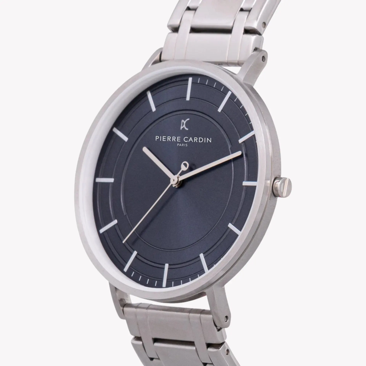 Pierre Cardin Men's Silver Watch, Blue Dial | Cbn.3032 by PIERRE CARDIN