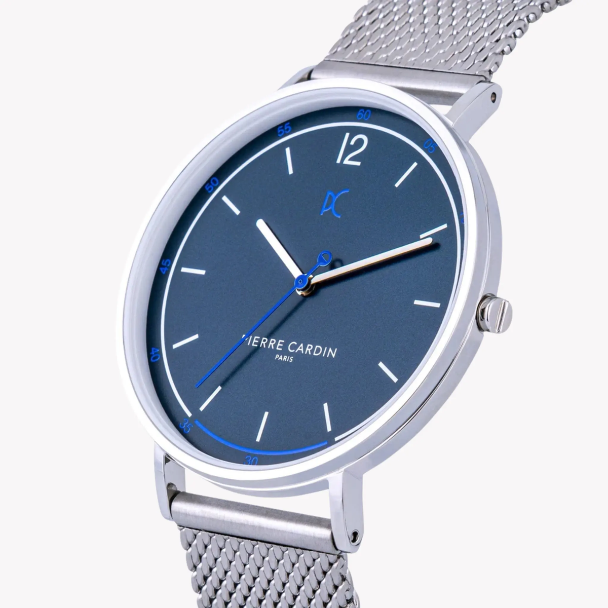 Pierre Cardin Men's Silver Stainless Steel Watch, Blue Dial | Cbn.3006 by PIERRE CARDIN