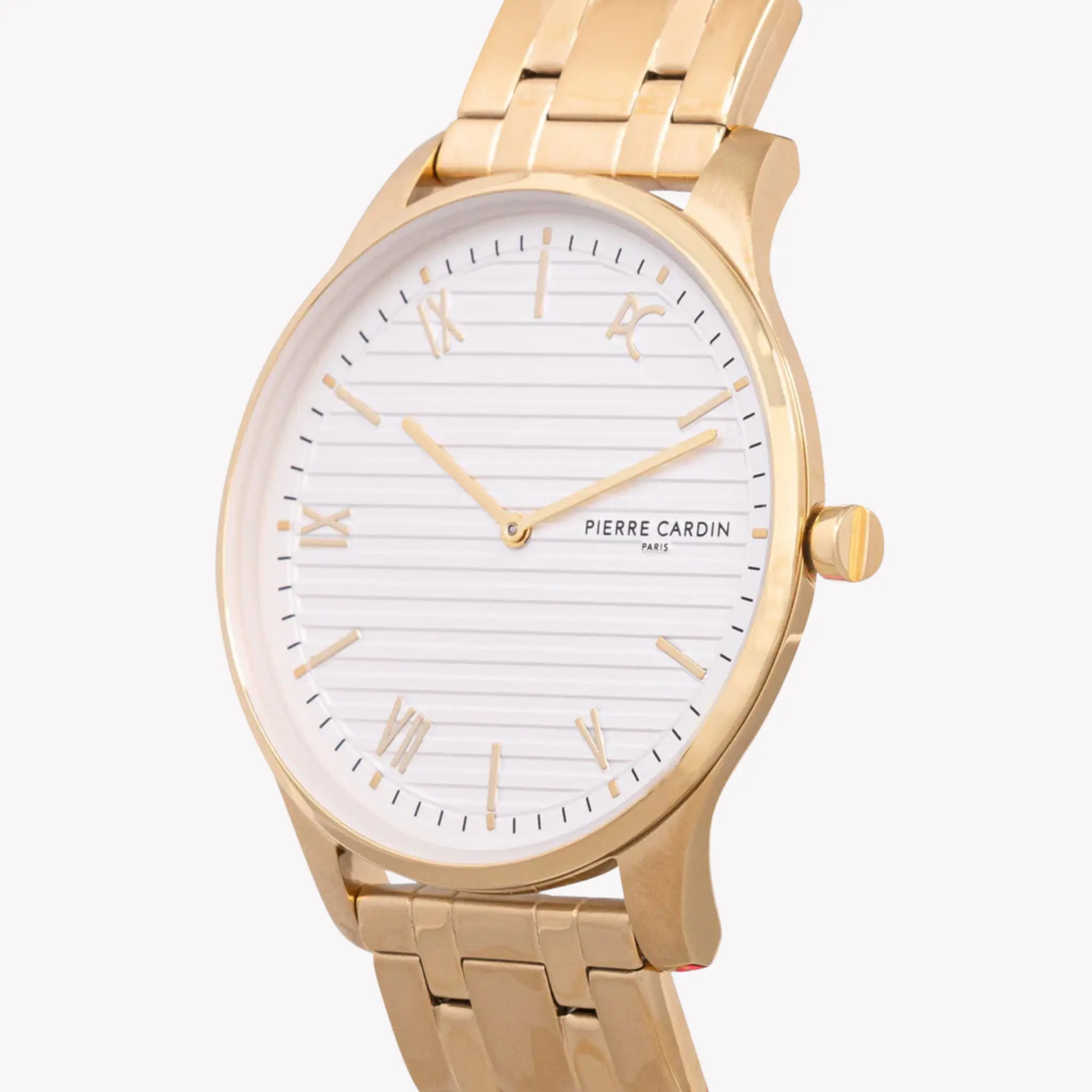 Pierre Cardin Men's Gold Watch, White Dial | Cba.4019 by PIERRE CARDIN