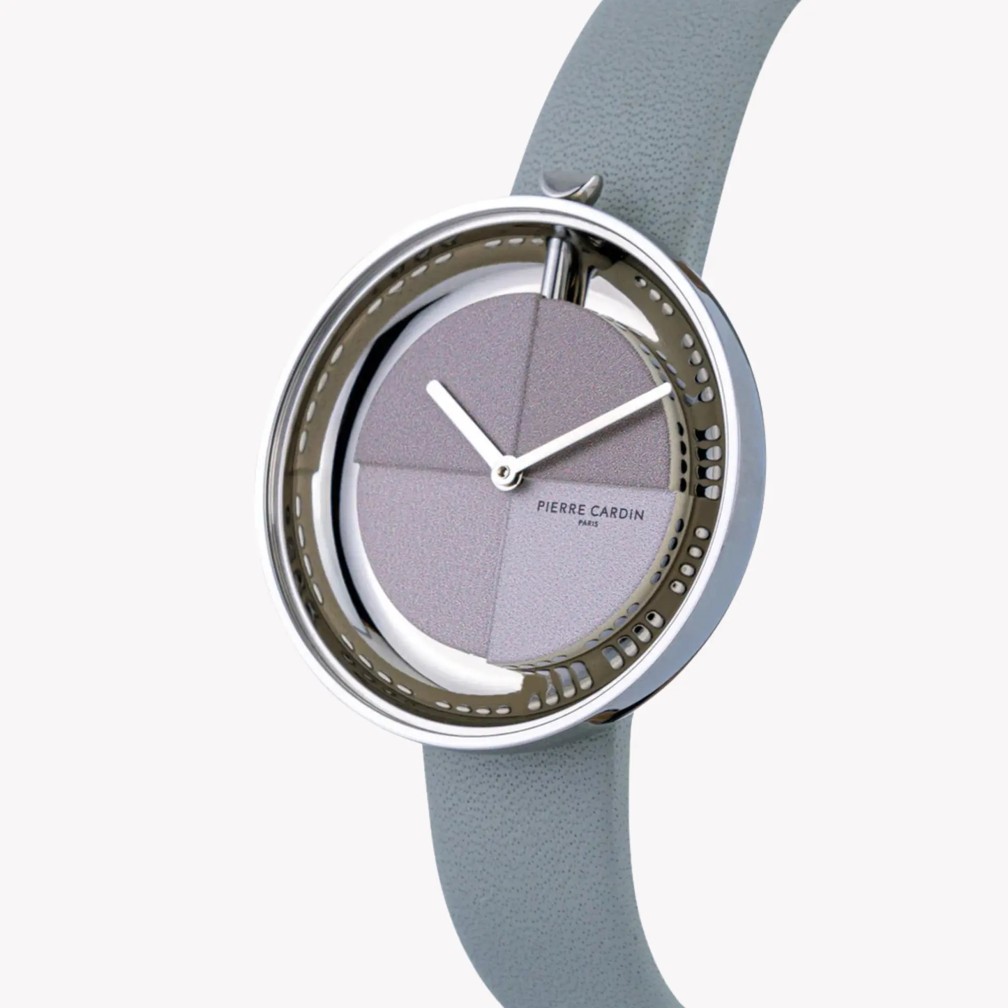 Pierre Cardin Women's Gray Leather Watch, Silver Case | Cma.0005 by PIERRE CARDIN