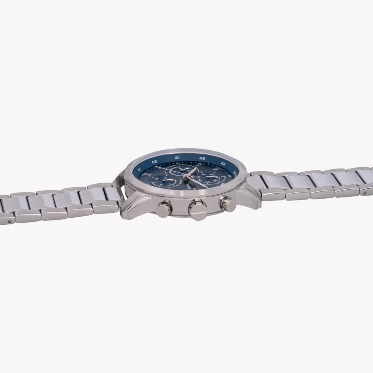 Pierre Cardin Men's Silver Metal Watch, Blue Dial | Ccp.5005 by PIERRE CARDIN