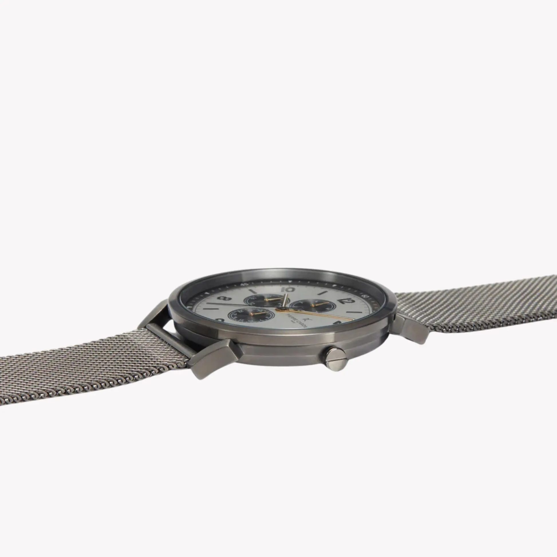 Pierre Cardin Men's Stainless Steel Gray Watch, White Dial | Cpi.2033 by PIERRE CARDIN