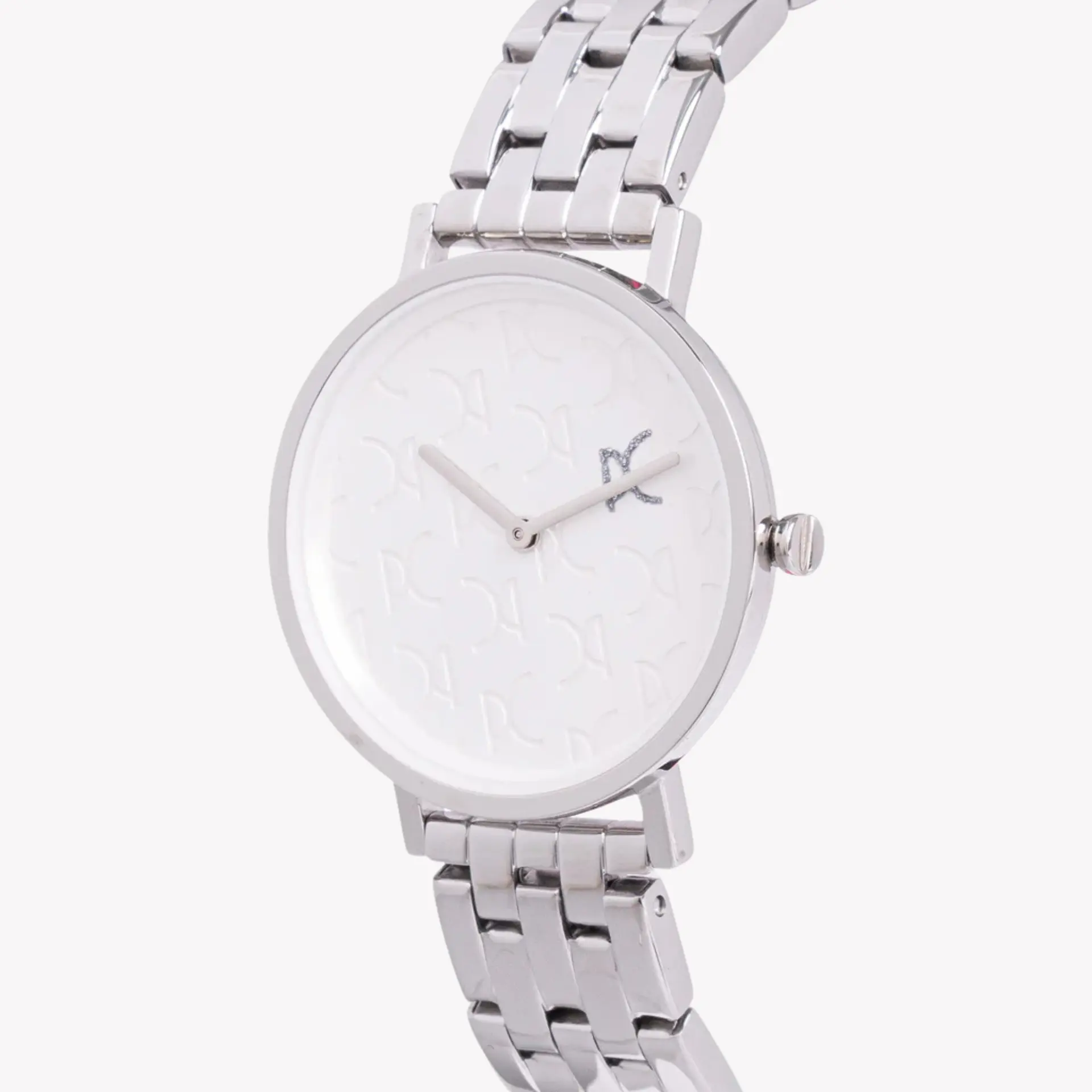 Pierre Cardin Women's Silver Metal Watch, White Dial | Cbv.1539 by PIERRE CARDIN