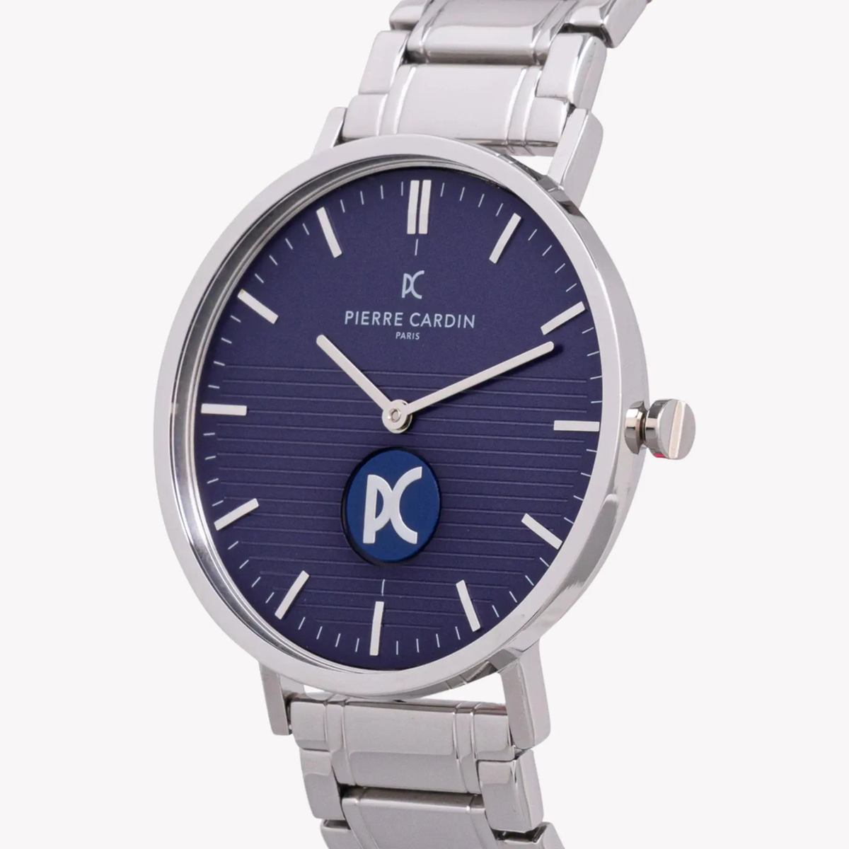 Pierre Cardin Men's Silver Metal Watch, Blue Dial | Cbv.1102 by PIERRE CARDIN
