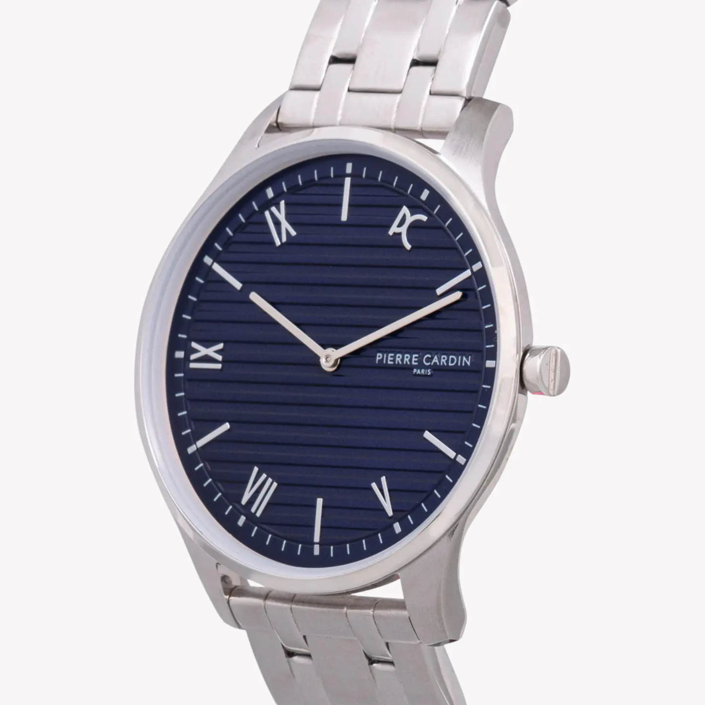 Pierre Cardin Men's Silver Watch, Blue Dial | Cba.4020 by PIERRE CARDIN