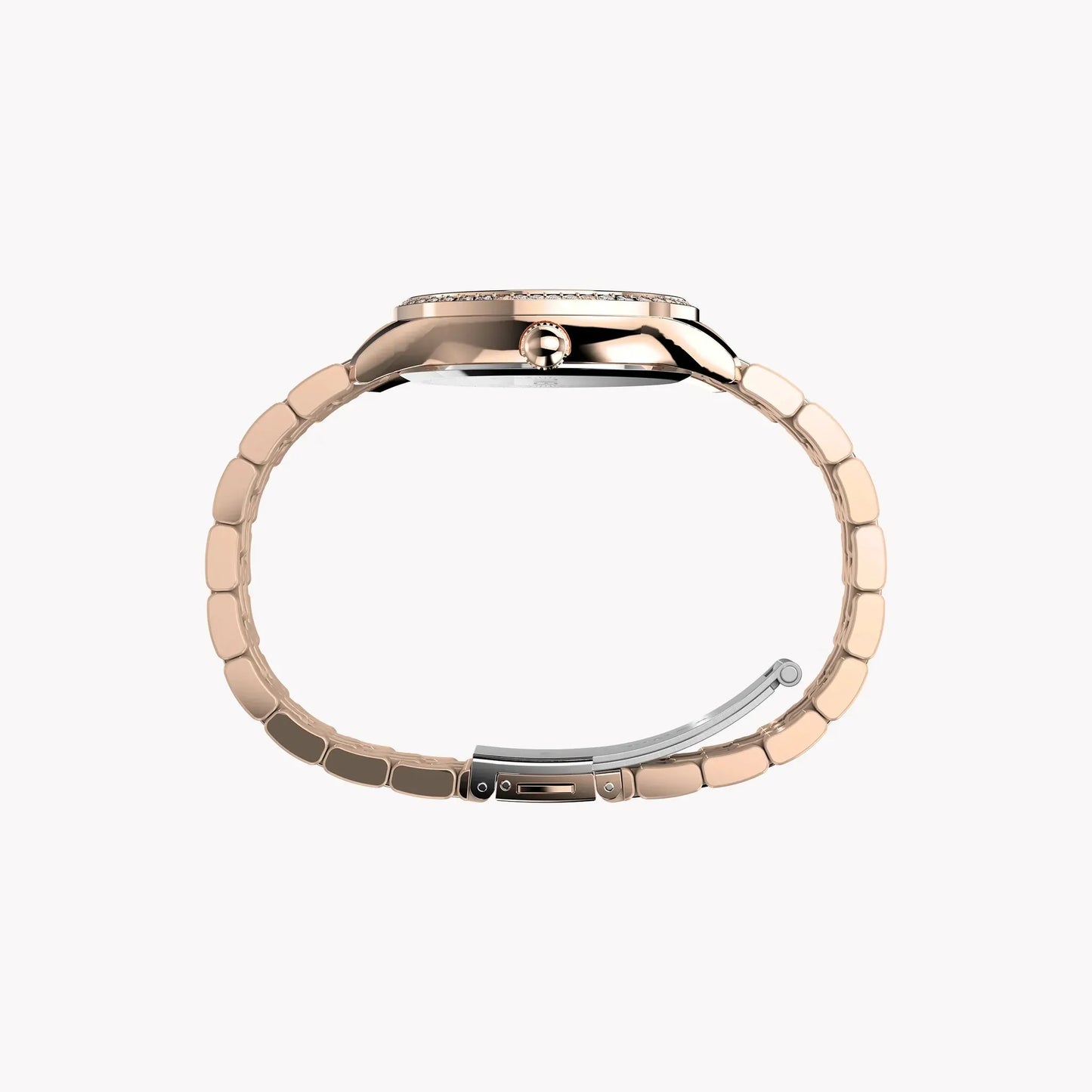 Timex Women's Rose Gold-Tone Watch, Black Dial | Tw2w17800 by TIMEX