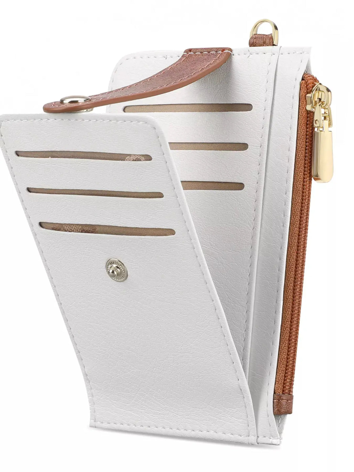 Zippered Leather Card Holder Wallet by Partner Label