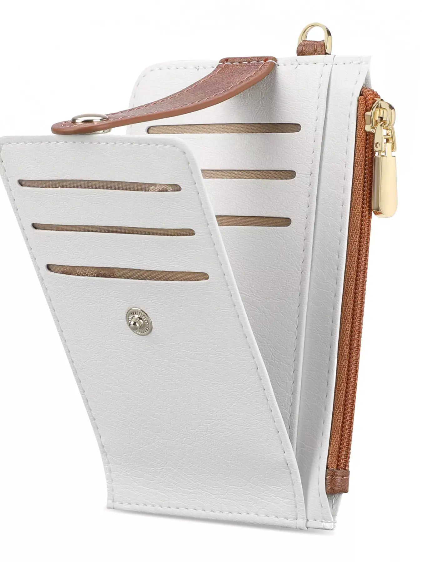 Zippered Leather Card Holder Wallet by Partner Label
