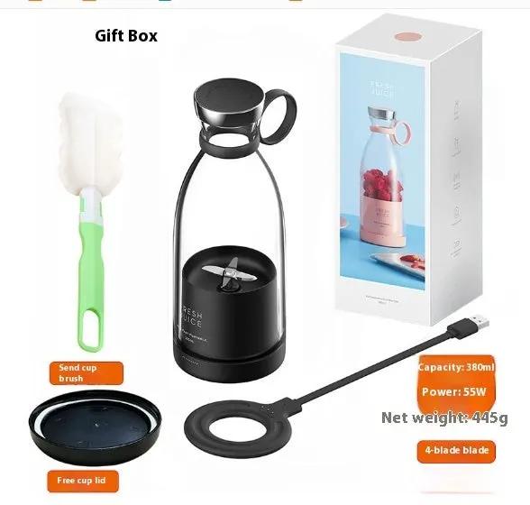 350ML Electric Juicer Blender Mixer USB Rechargeable Machine Household Portable Blender Maker Cup Kitchen Tool Kit by Maiden-Art