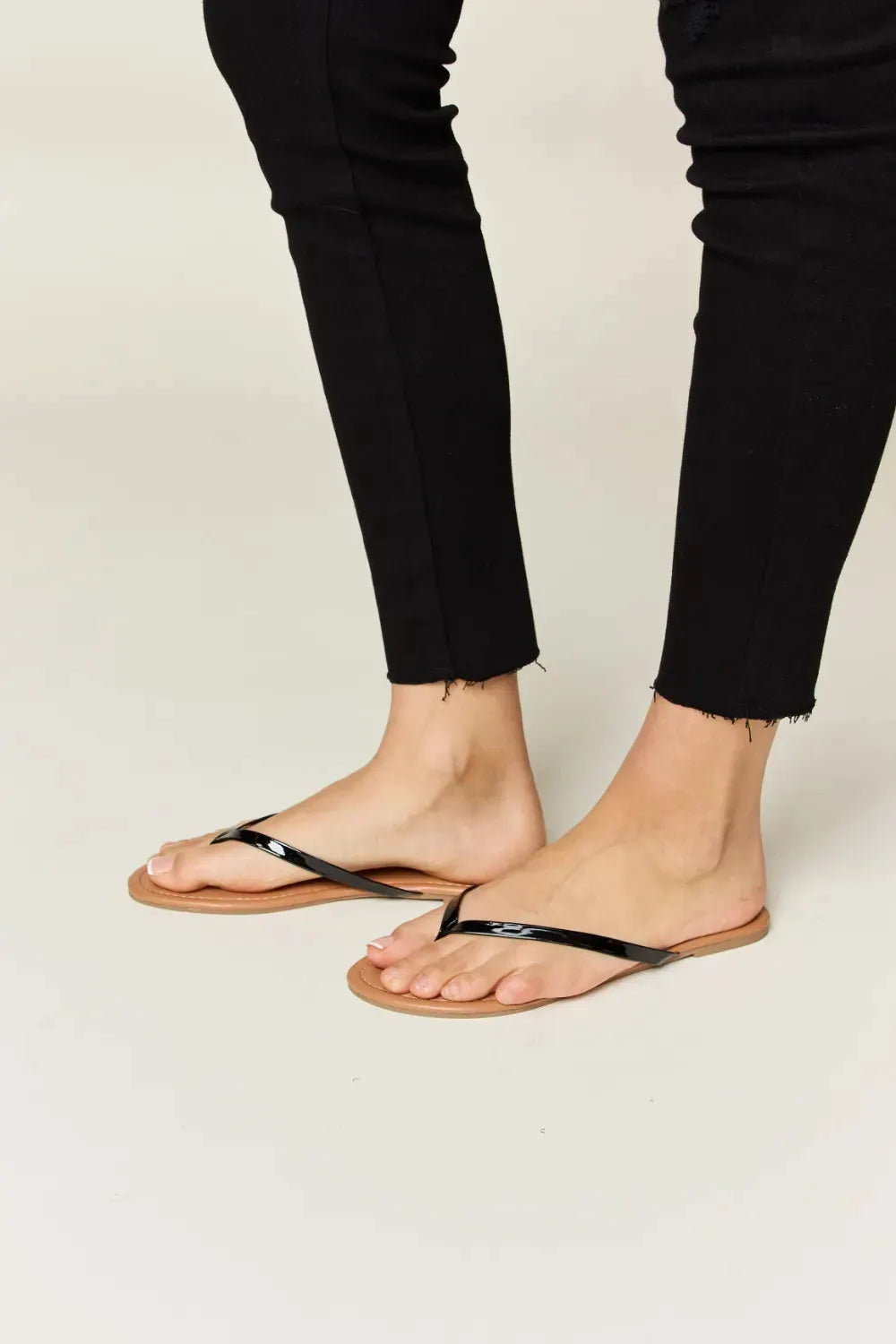 WILD DIVA PU Leather Open Toe Sandals by WILD DIVA