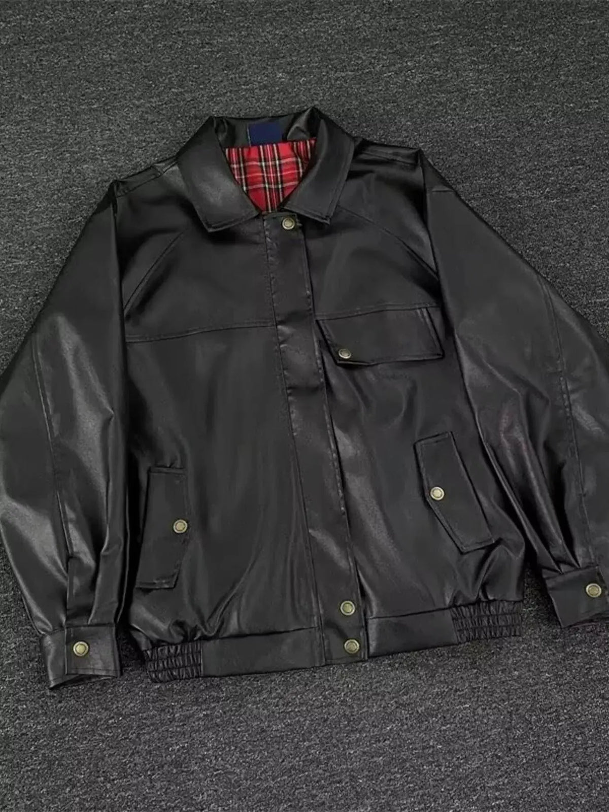Men's Reversible Zip Up Jacket by Trendsi