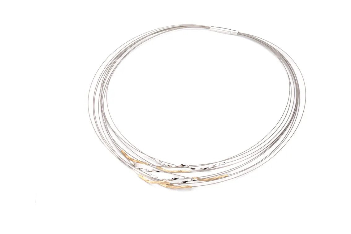 Gala Design Collier Sonic Square Gold J0152 by Jwls4u