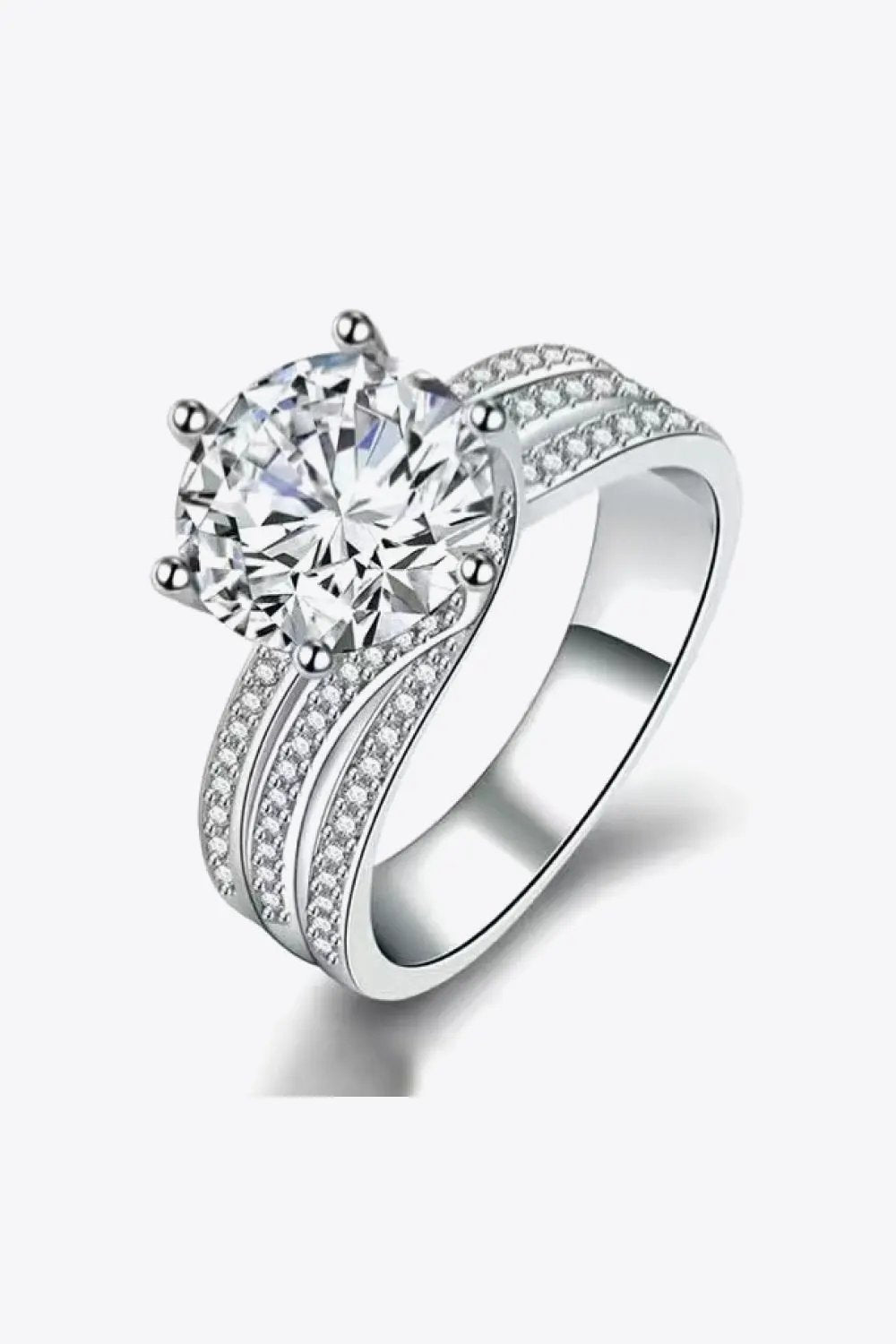 Adored 3 Carat Moissanite Three-Layer Ring by Partner Label
