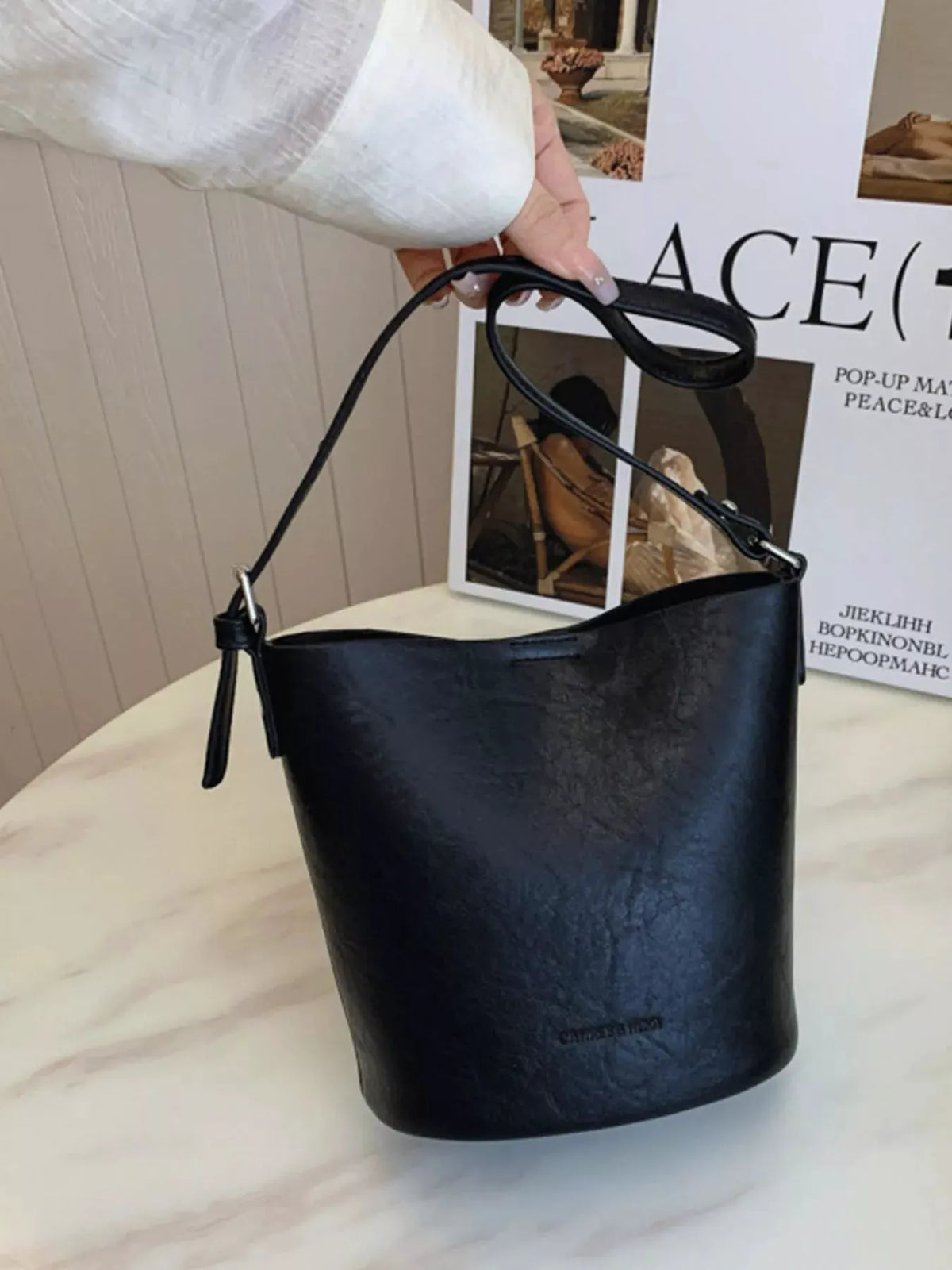 Vintage Style Bucket Crossbody Bag by Partner Label