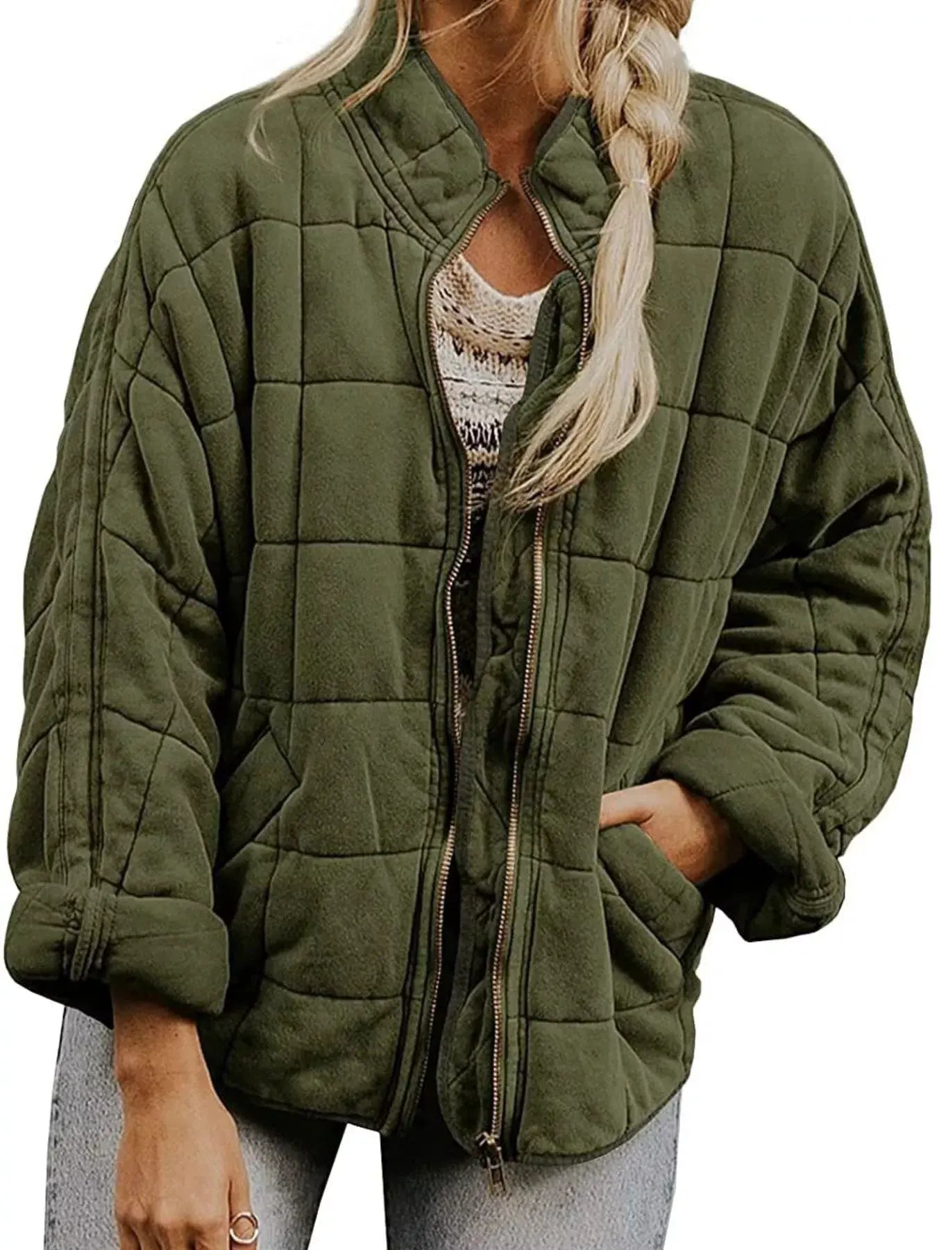 Quilted Zip Up Outerwear | Partner Labels Selection by Partner Label