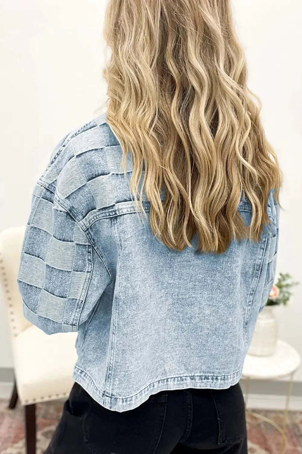 Button Up Wash Denim Jacket by Partner Label