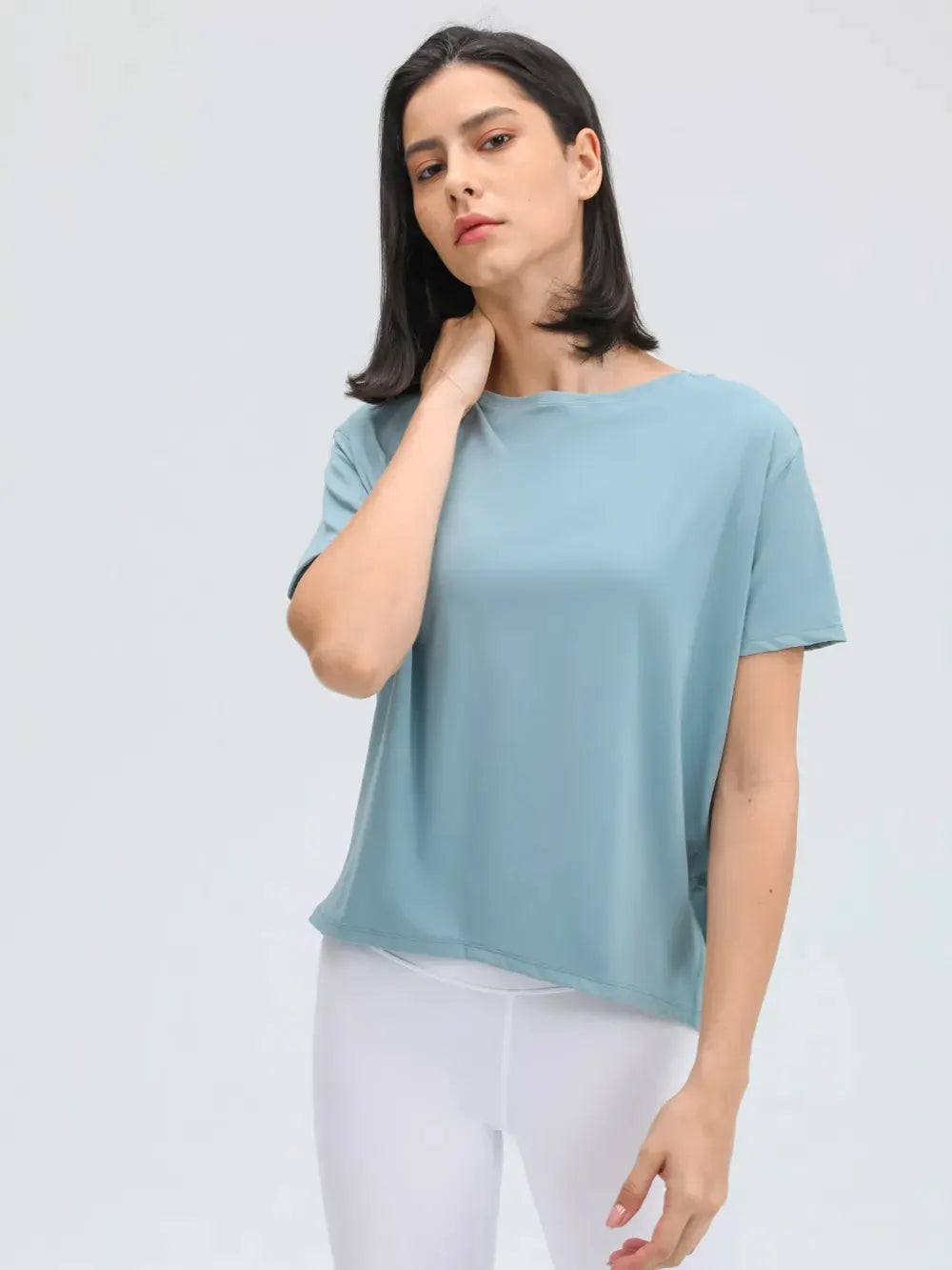 Millennia Round Neck Short Sleeve Active T-Shirt by Millennia