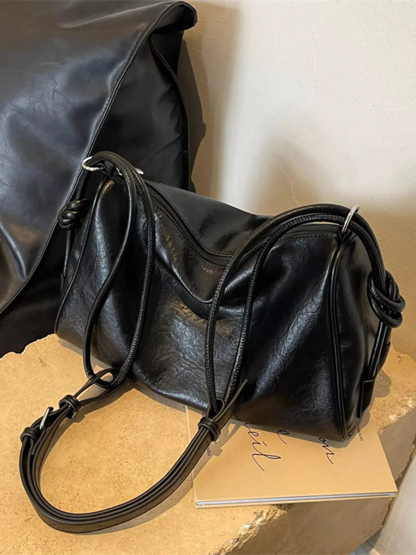Vintage Style Leather Crossbody Bag by Partner Label