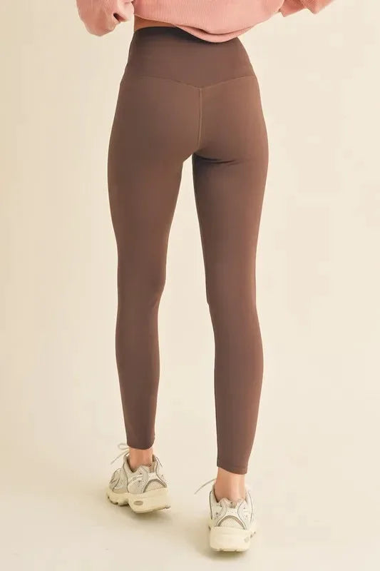 Yelete Full Size Fleece Lined High Waisted Leggings by Yelete