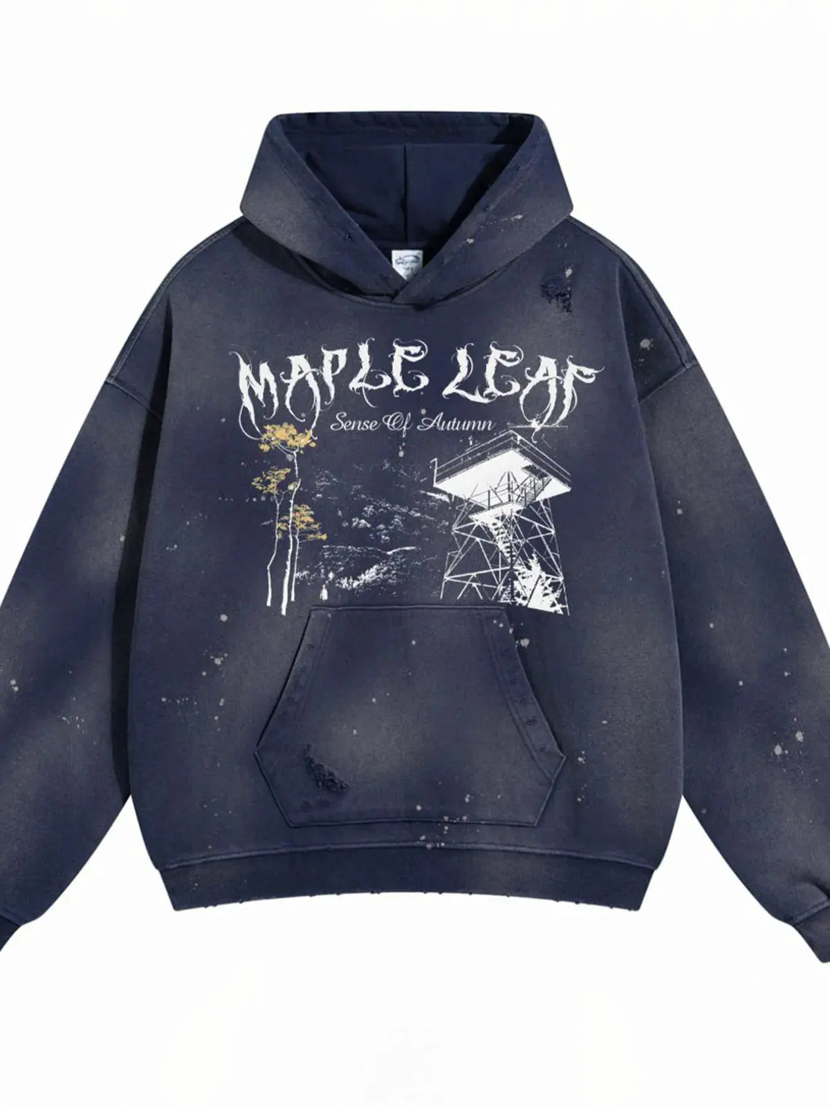 Men's Graphic Long Sleeve Hoodie by Trendsi
