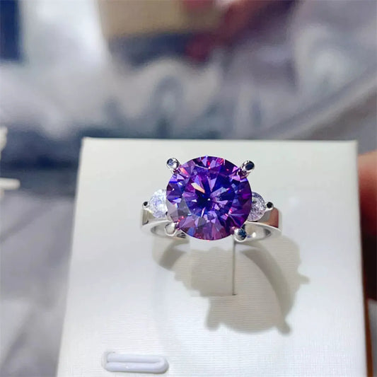 5 Carat Moissanite 925 Sterling Silver Ring by Partner Label