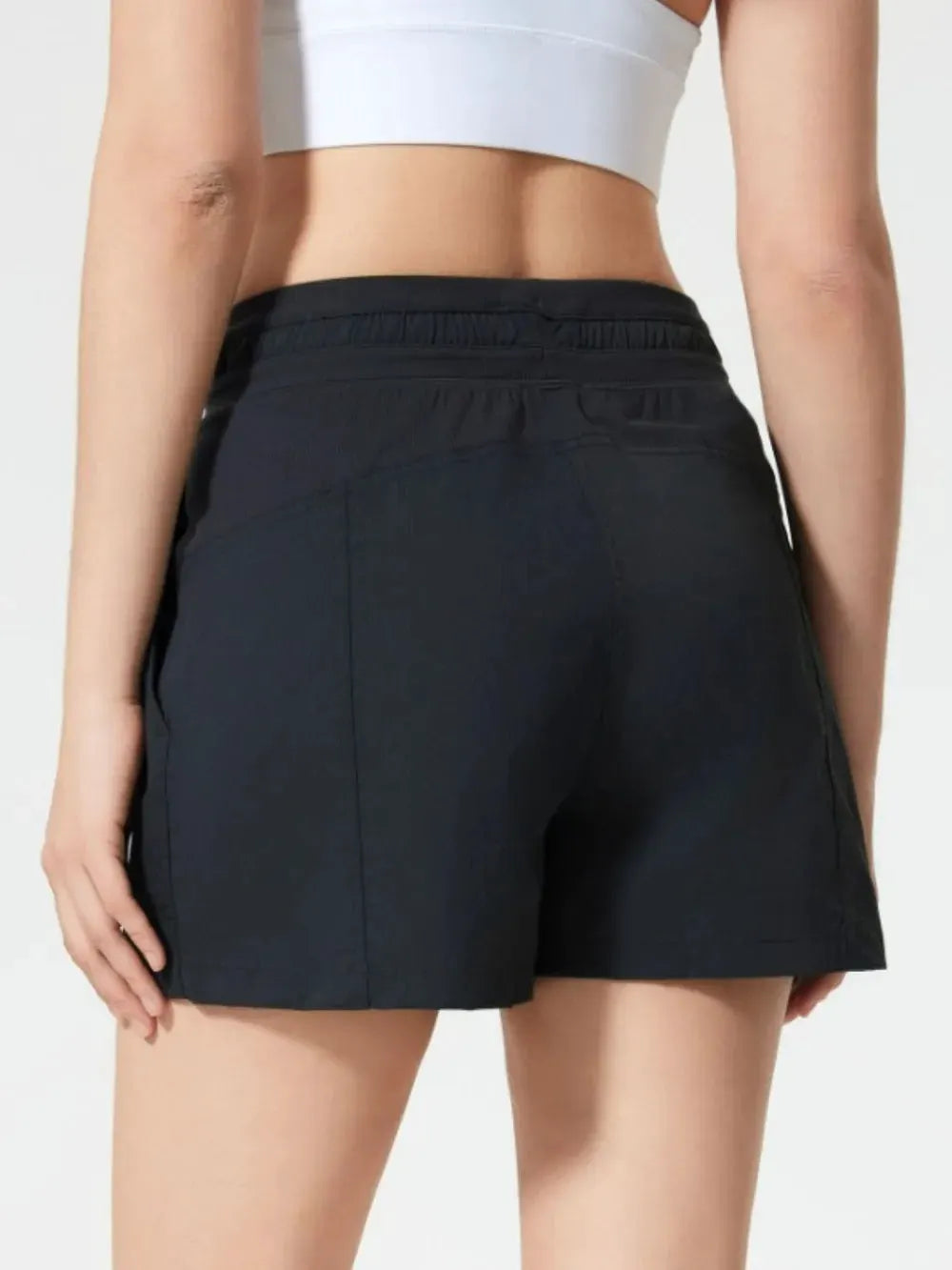 Millennia Drawstring Active Shorts with Pockets by Millennia