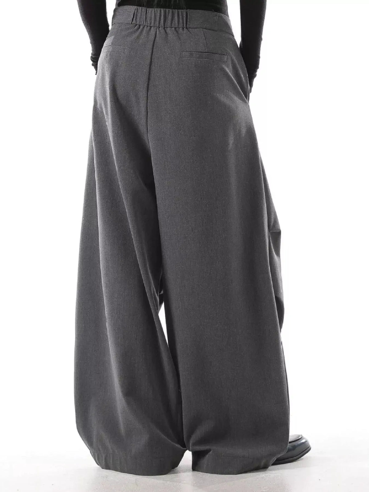 Men's Plus Size Wide Leg Drawstring Casual Pants by Partner Label