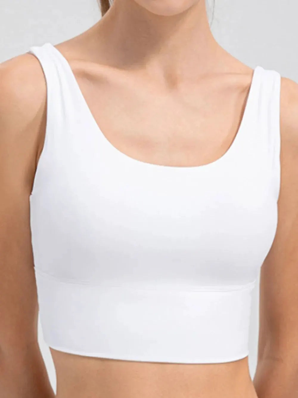 Scoop Neck Wide Strap Active Tank by Partner Label