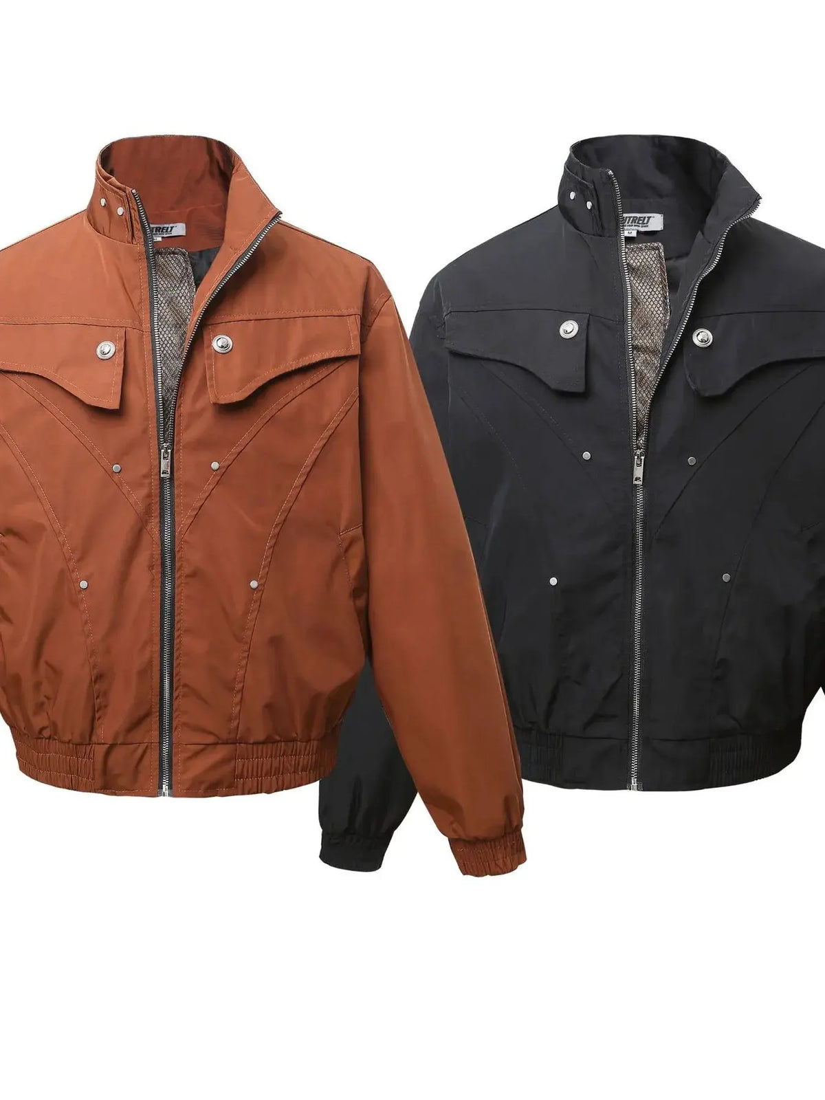 Men's Zip Up Long Sleeve Jacket by Partner Label