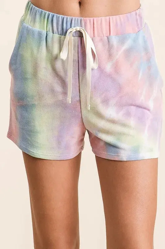 BiBi Tie Dye French Terry Hoodie Top and Bottom Set by BiBi