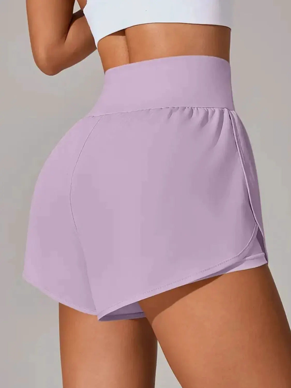 Pocketed High Waist Active Shorts by Partner Label