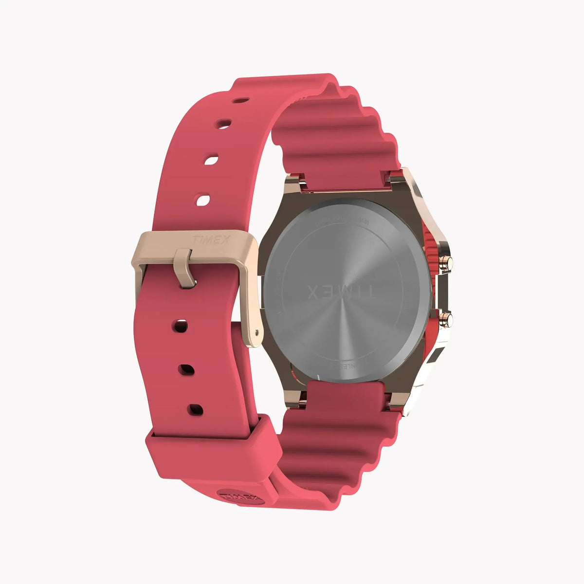 Timex Unisex Rose Gold & Pink Resin Strap Watch | T80 by TIMEX
