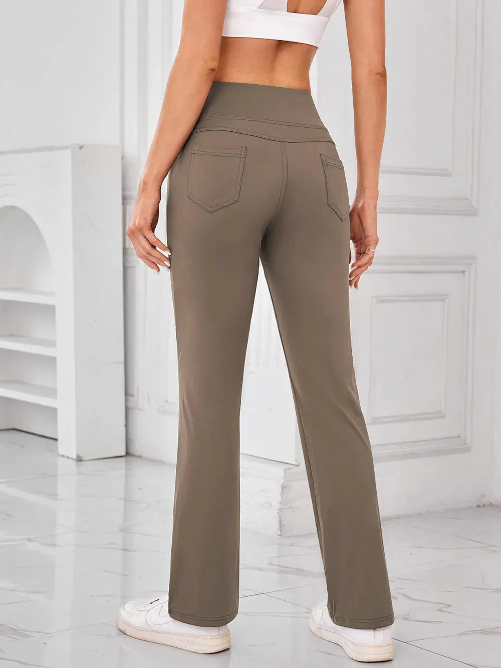 Lovelet High Waist Active Pants with Pockets by Lovelet