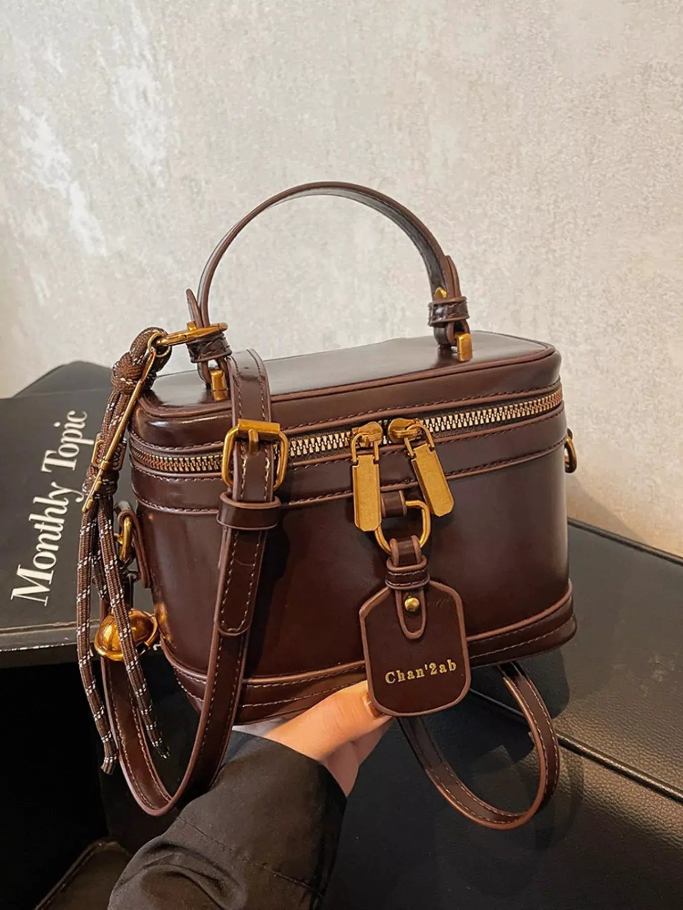 Retro Style Boxy Crossbody Bag by Partner Label