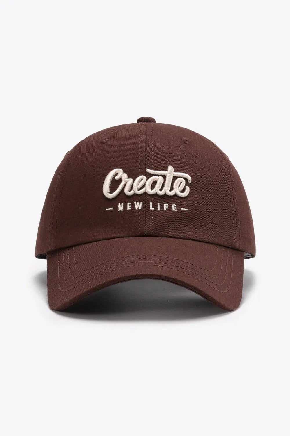 CREATE NEW LIFE Adjustable Cotton Baseball Cap by Partner Label