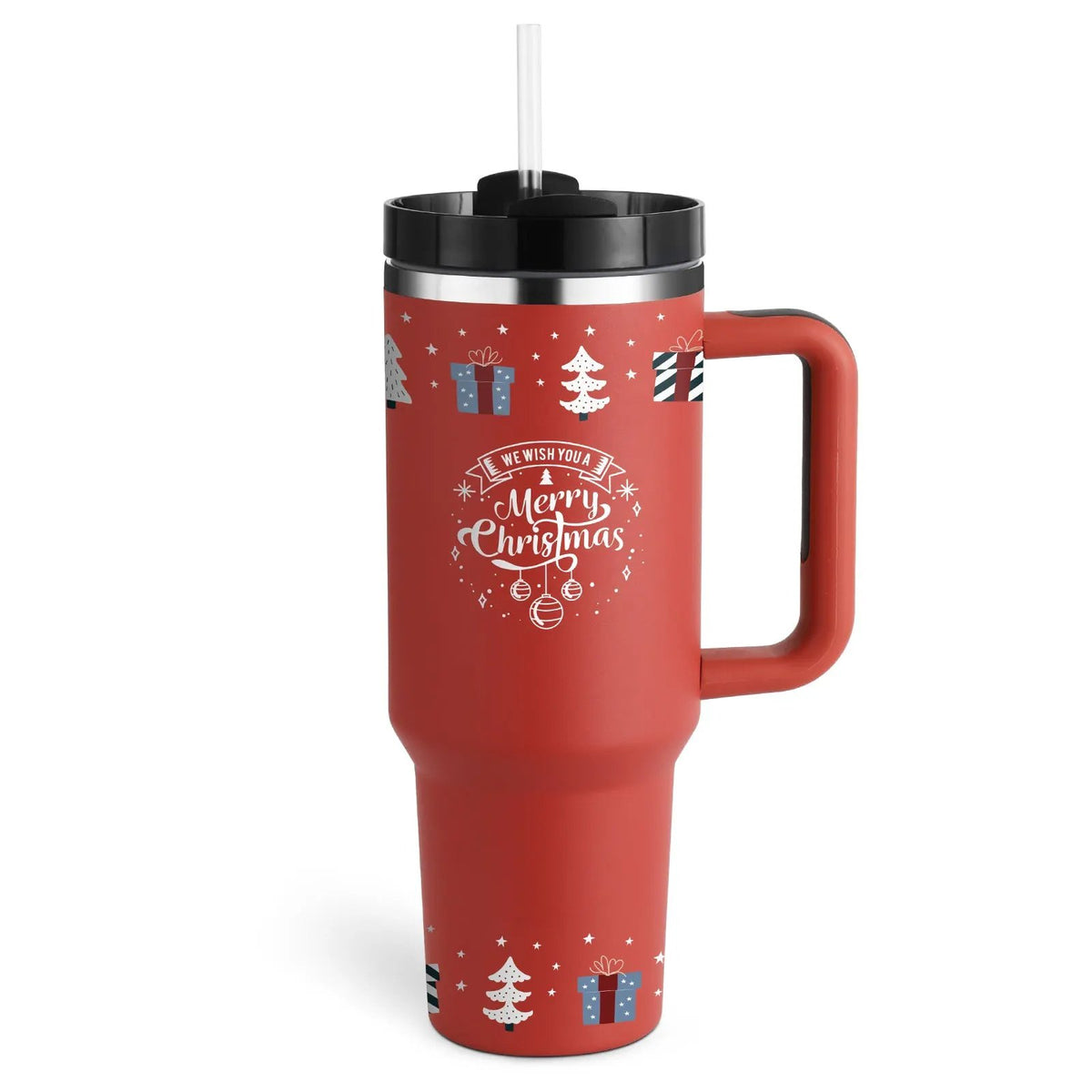 40 Oz Tumbler With Handle Straw Insulated, Stainless Steel Spill Proof Vacuum Coffee Cup Tumbler With Lid Tapered Mug Gifts For Valentine Lover Suitable For Car Gym Office Travel by Maiden-Art