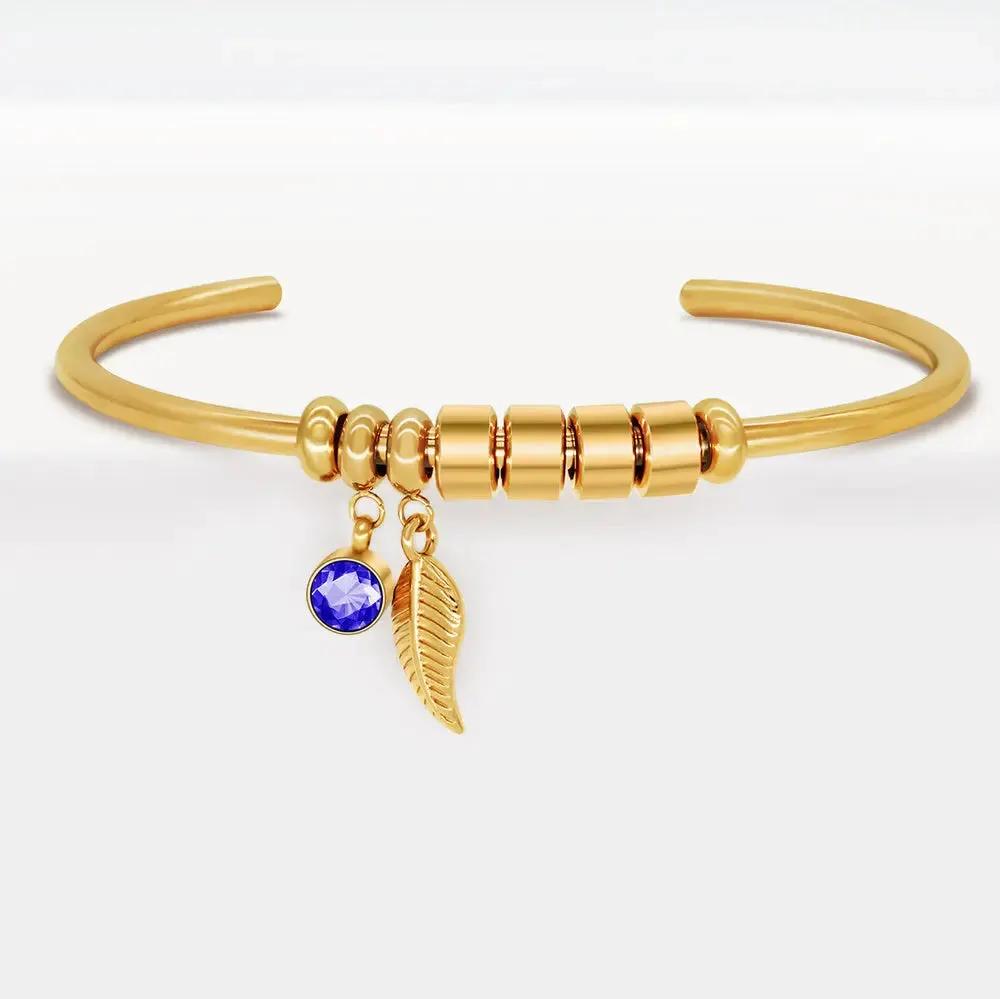 Diy Beaded Lettering Stainless Steel Bracelet by Maiden-Art