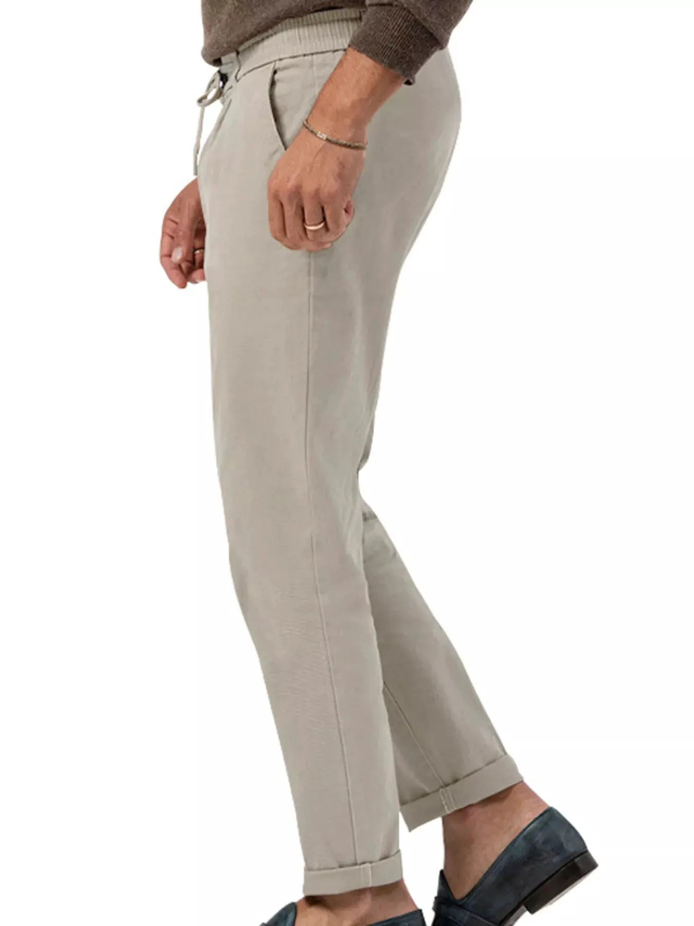 Men's Full Size Casual Drawstring Pants Plus Size by Trendsi